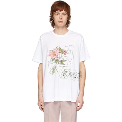 Givenchy Men's Embroidered Peony Maze Regular T